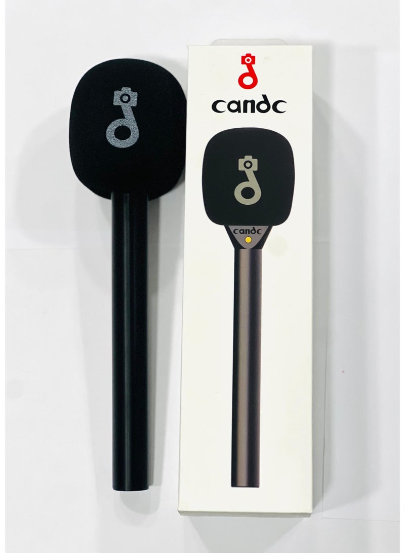 كاند سي مقبض / حامل ميكروفون لاسلكي Candc Interview مزدوج | حامل ميكروفون متوافق عالميًا - Image 1